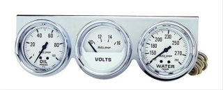 Instrumenten Set - Gauge Panel  67mm Chrom